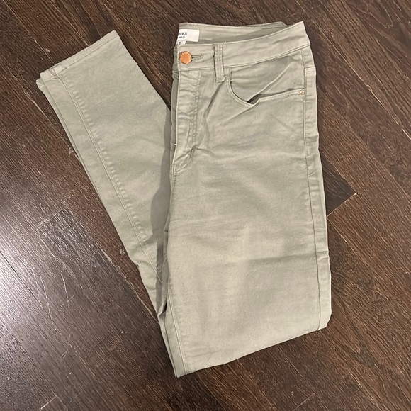 Forever 21 Denim - Light green skinny jeans